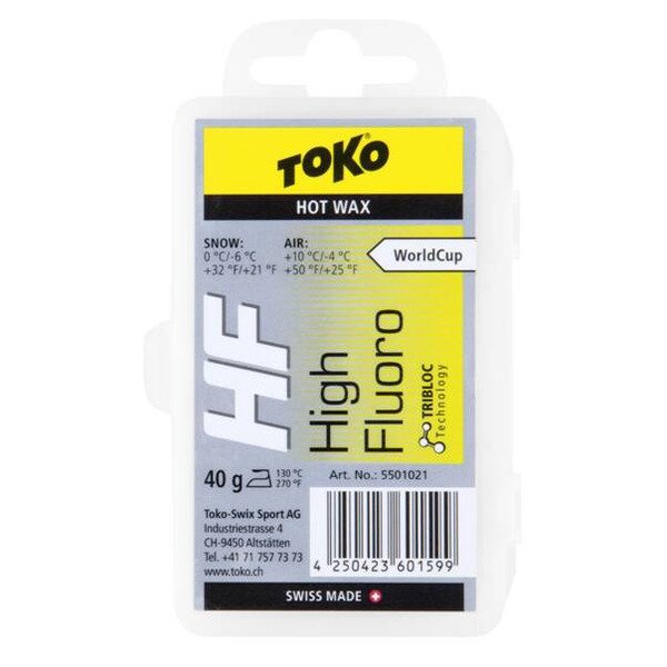 Toko HF High Fluoro Hot Wax yellow