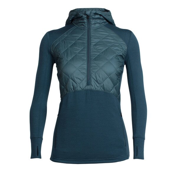 Icebraker Ellipse LS H Zip Hoody Damen